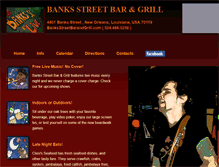 Tablet Screenshot of banksstreetbarandgrill.com